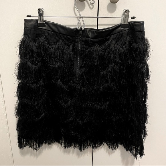 Sam Edelman black fringe skirt - Picture 2 of 3